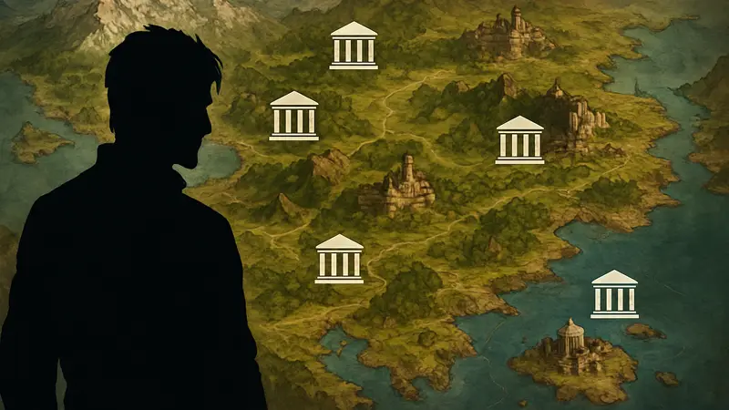 Карта Crimson Desert с отмеченными исследовательскими институтами и их локациями