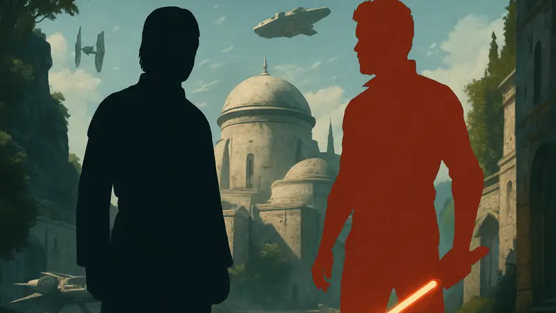 Люк Скайуокер и Кэл Кестис из Star Wars Jedi, фанатское изображение