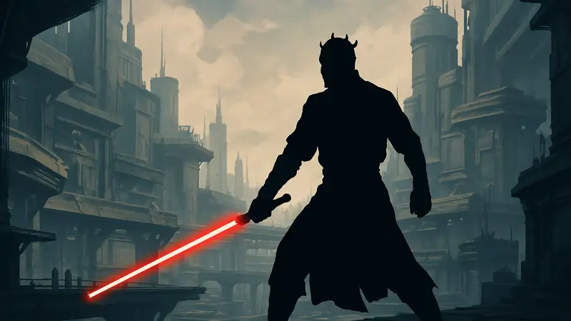 Дарт Мол со световым мечом в новом анимационном проекте «Звёздные войны: Повелитель теней»