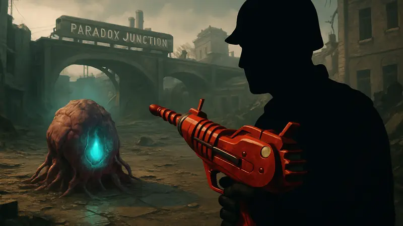 Игровой скриншот Black Ops 7 с Loot Cysts и оружием Ray Gun в Paradox Junction