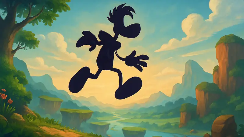Обложка Rayman 30th Anniversary Edition с персонажем Рэйман, прыгающим на фоне яркого пейзажа.