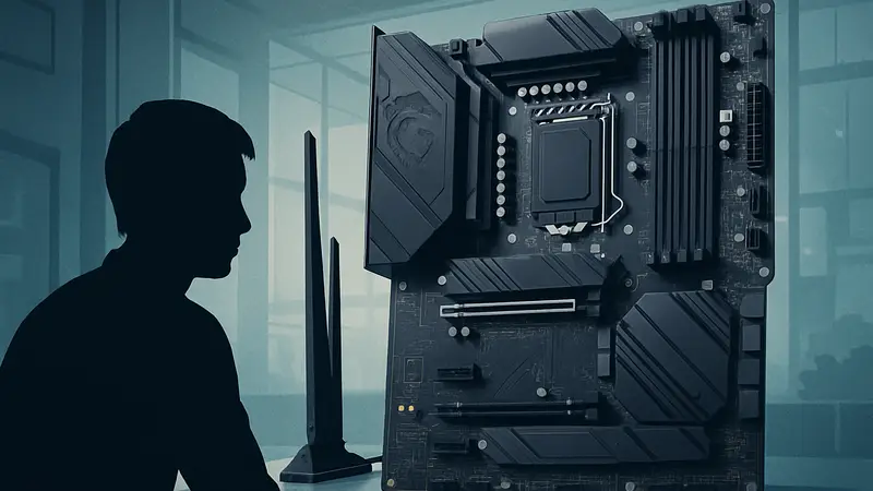 Материнская плата MSI MAG B850 Gaming Plus Max WiFi с модулем Wi-Fi.