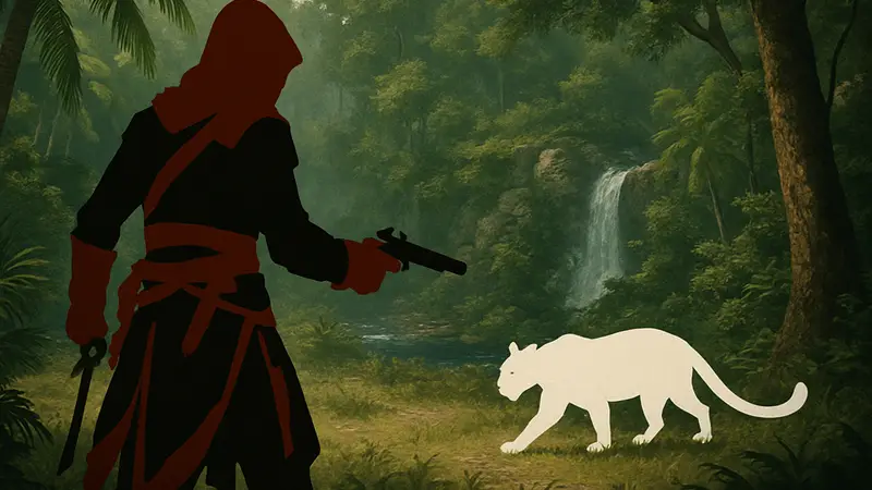 Скриншот из Assassin's Creed Black Flag Resynced, сцена охоты на животных