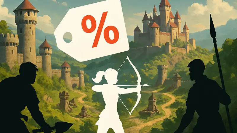 Баннер распродажи Steam Tower Defense Fest со скидками на игры