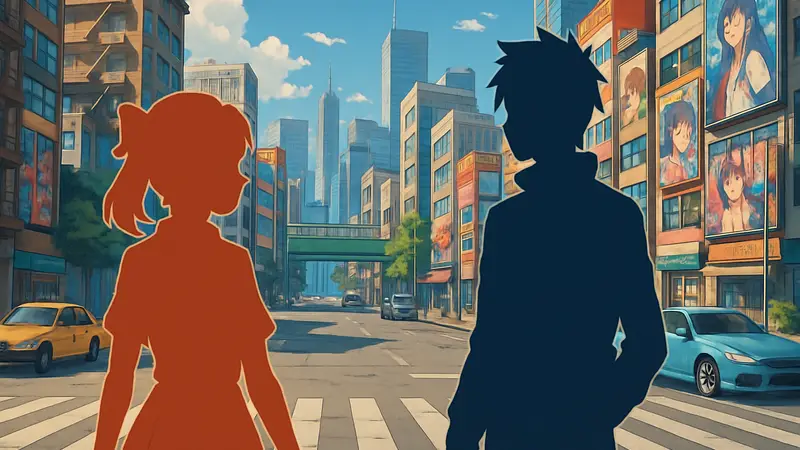 Neverness to Everness: кадр из игры с аниме-персонажами в большом открытом городе