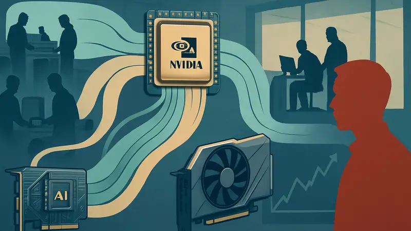Диаграмма Sankey, показывающая цепочку поставок ИИ-чипов NVIDIA и влияние на цены видеокарт.