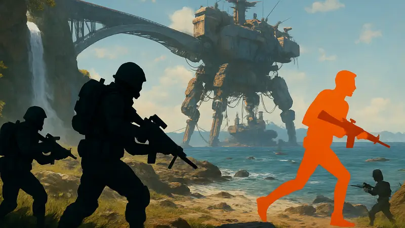 Скриншот Arc Raiders с новой картой, бойцы Arc Raiders, читеры в игре.