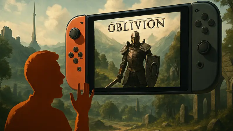 Обложка The Elder Scrolls IV Oblivion Remastered, Nintendo Switch 2, Обожающий фанат, RPG