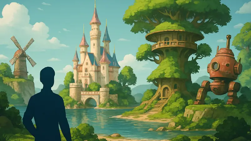 Разнообразные креативные постройки на острове в игре Pokopia, демонстрирующие уникальные идеи дизайна.