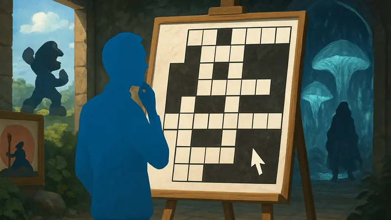 Ежедневный игровой кроссворд GameRant с вопросами про Super Smash Bros. и локации из игр.