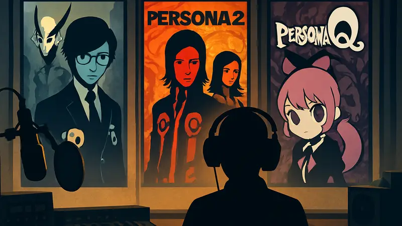 Обложки игр Persona, Persona 2 и Persona Q, символизирующие музыкальный стрим Sound Station.