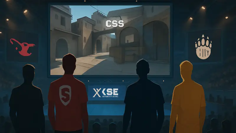 Киберспортивные команды SINNERS, MOUZ, BIG и MIBR на турнире XSE Pro League по CS2