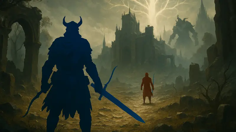 Скриншот Mistfall Hunter, Extraction RPG, демонстрирующий стилистику Diablo и Elden Ring.
