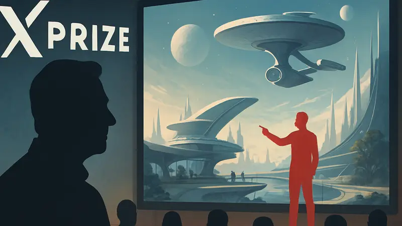 Питер Диамандис, логотип Xprize, концепт научно-фантастического фильма Star Trek, конкурс.