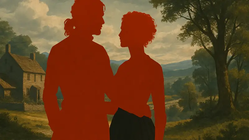 Кадр из сериала «Чужестранка» с Джейми и Клэр Фрейзер, анонс финального 8 сезона.