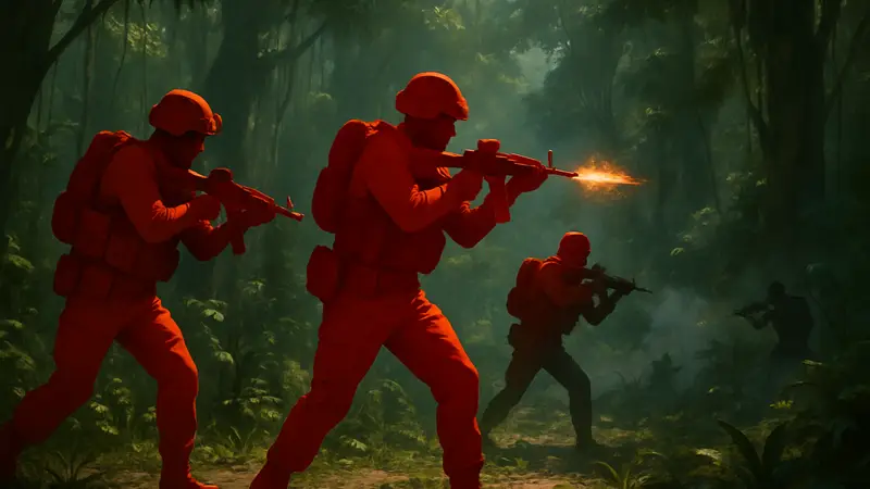 Бойцы спецназа в тактическом шутере Gray Zone Warfare, джунгли, перестрелка