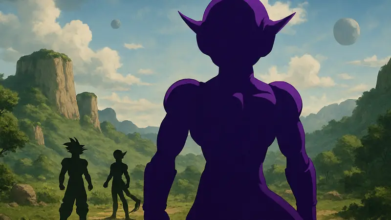 Официальный постер аниме Dragon Ball Super: Фриза с датой выхода.