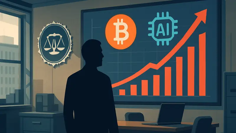 Отчет ФБР о киберпреступности: график роста ущерба от мошенничества с крипто и ИИ.