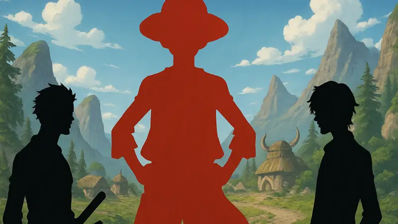 Луффи, Зоро и Санджи из аниме One Piece, демонстрирующие разницу в силе в арке Эльбафа.