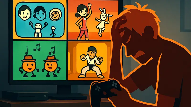 Скриншоты из Rhythm Heaven, геймпад, сложная ритм-игра, фрустрация от игры
