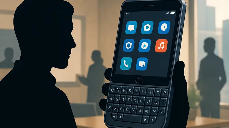 Смартфон Clicks Communicator с физической клавиатурой, напоминающий BlackBerry