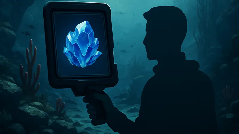 Редкий материал Целестин в инвентаре игрока Subnautica 2