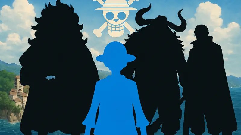 Изображение Четырёх Императоров из One Piece. Главные пиратские силы мира Ван Пис.