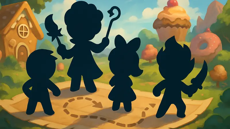 Персонажи CookieRun: OvenSmash, символизирующие гибкую дорожную карту игры.