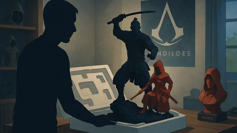 Видео распаковки коллекционной статуи Ясукэ и Наоэ из Assassin's Creed Shadows от PureArts.