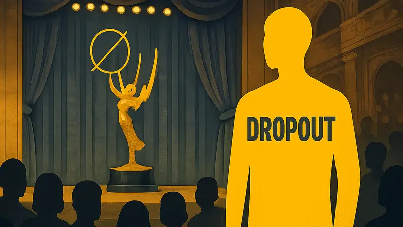 Логотип стримингового сервиса Dropout, символизирующий отсутствие номинаций на премию Эмми 2026.