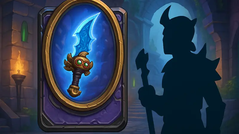 Новая карта оружия 'Крошечный приятель' для Шамана из Hearthstone.