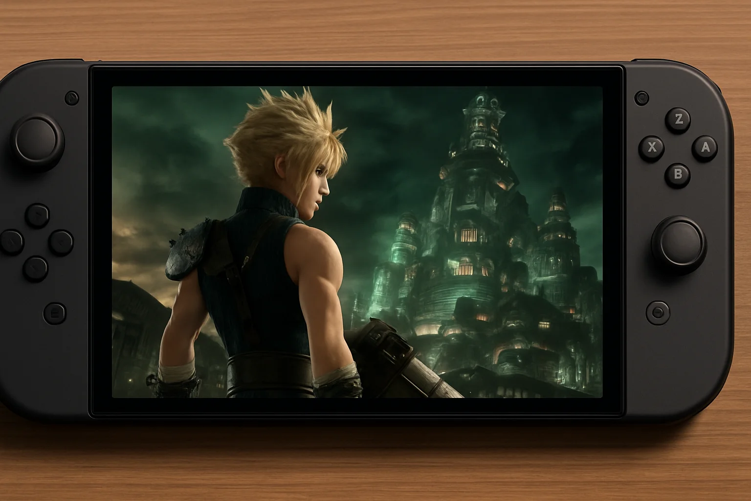 Final Fantasy VII Remake на экране Nintendo Switch 2, демонстрирующая игровой процесс