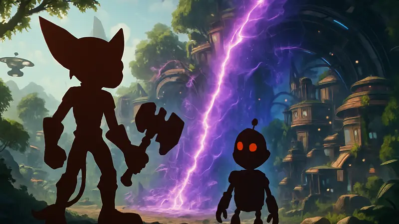 Ратчет и Кланк в Ratchet & Clank: Rift Apart, демонстрация графики PS5