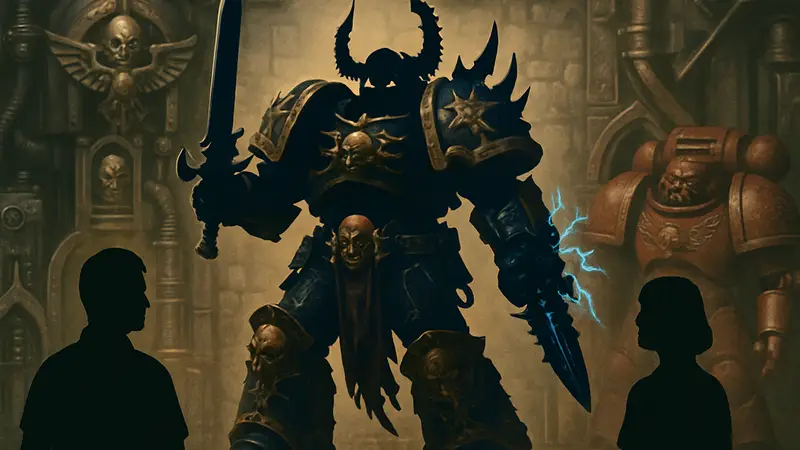 Фигурка Абаддона Разорителя JoyToy из Warhammer 40,000, детализация