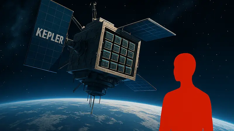 Изображение орбитального вычислительного кластера Kepler Communications с GPU в космосе.