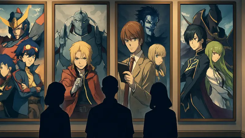 Постеры аниме-сериалов 2000-х годов с высоким рейтингом