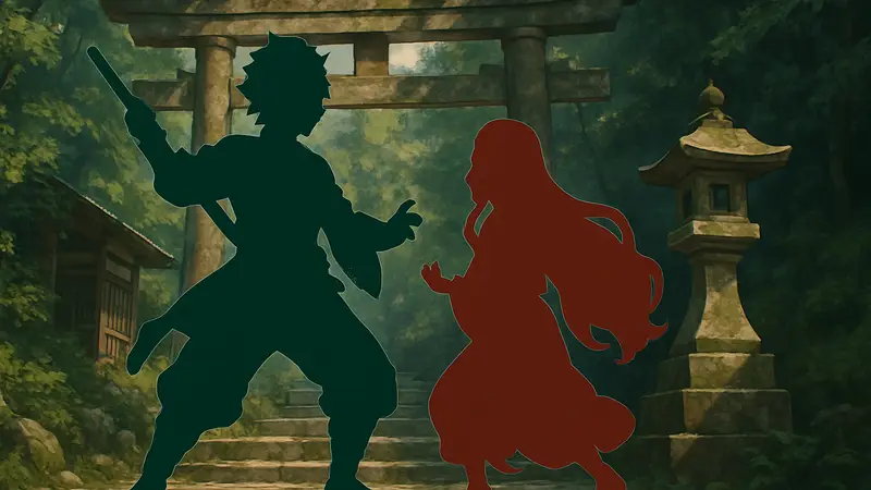 Фигурки Танджиро и Незуко Камадо из Demon Slayer Xross Link, доступные для покупки.