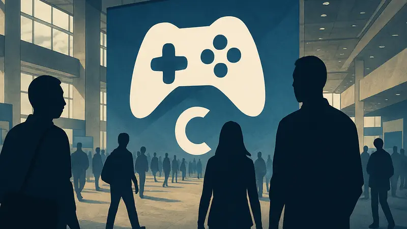 Логотип Game Developers Conference (GDC), символизирующий игровую индустрию и её события.