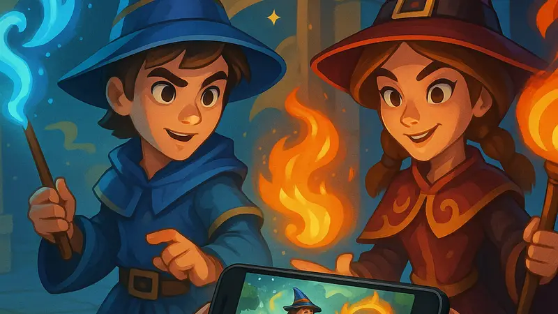 Волшебники Wizard101 используют заклинания, намекая на будущую мобильную игру, доступную на смартфонах.