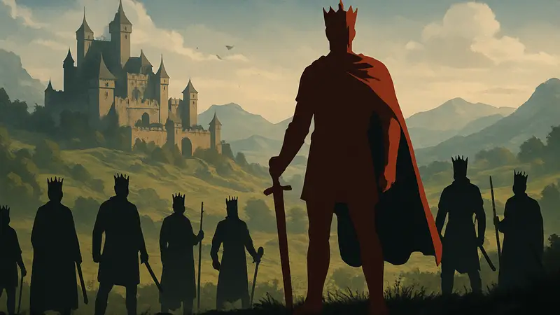 Обложка игры 9 Kings, roguelike-стратегии для ПК и Android.