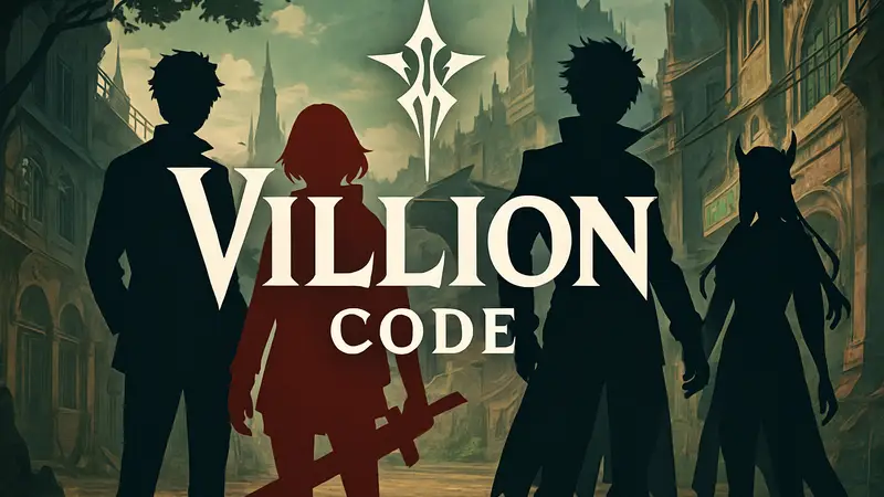 Логотип игры Villion: Code, изображения персонажей или концепт-арты из новой RPG от бывших разработчиков Shin Megami Tensei.