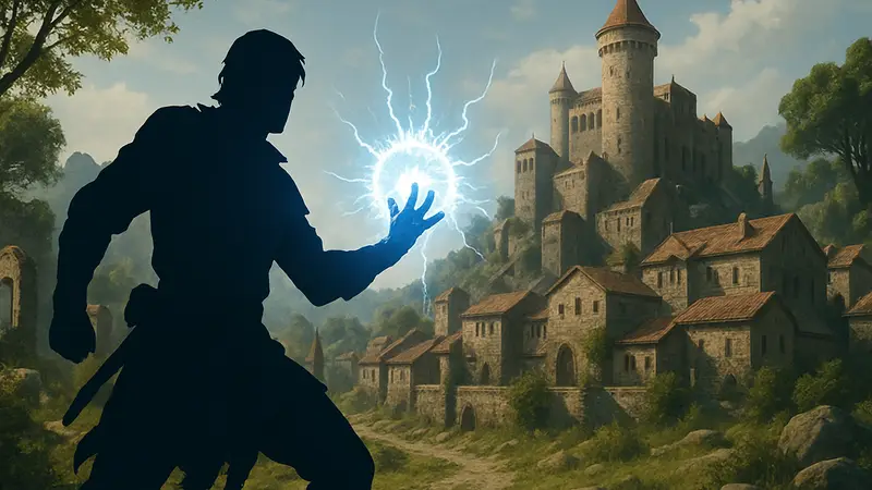 Персонаж из Crimson Desert, использующий способности Axiom Force