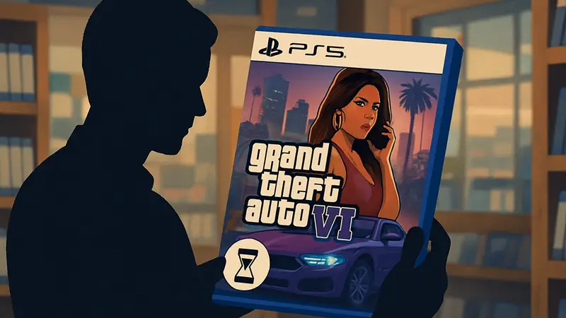 Обложка GTA 6 для PlayStation 5 с надписью о сроке действия кода