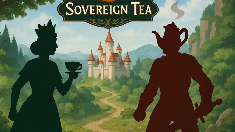 Обложка игры Sovereign Tea, пошаговой тактической стратегии про противостояние чая и кофе