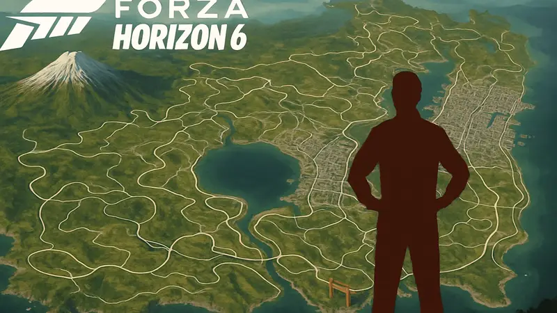 Полная карта Forza Horizon 6 с извилистыми дорогами Японии