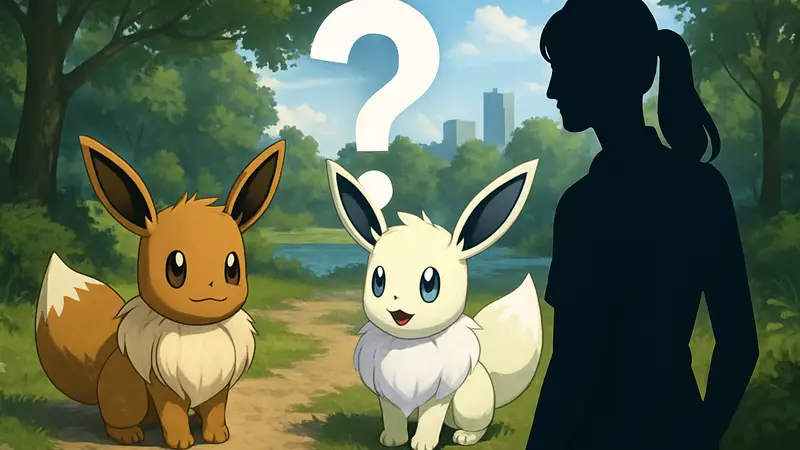 Изображение шайни покемона рядом с обычным, символизирующее вопрос о наличии редких версий в Pokopia.