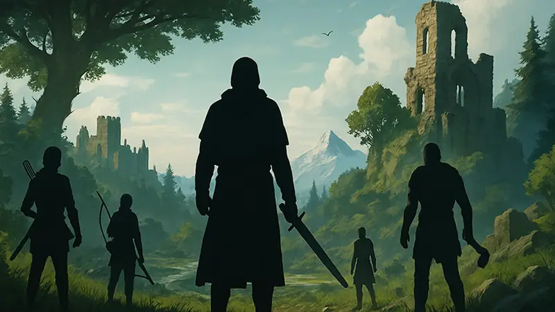 Концепт-арт ожидаемых RPG-игр с открытым миром, элементами выживания и глубокой прокачкой
