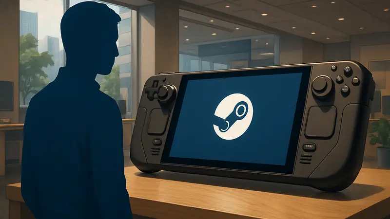 Концепт-арт или изображение Steam Deck 2 с улучшенным дизайном.