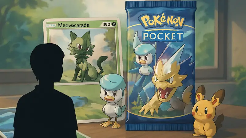 Карты Pokémon TCG Pocket, покемоны из региона Палдеа, бустер-пак