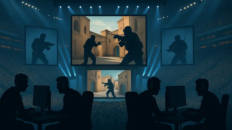 Киберспортивные команды сражаются на четвертьфинале IEM Cologne Major в LANXESS Arena.